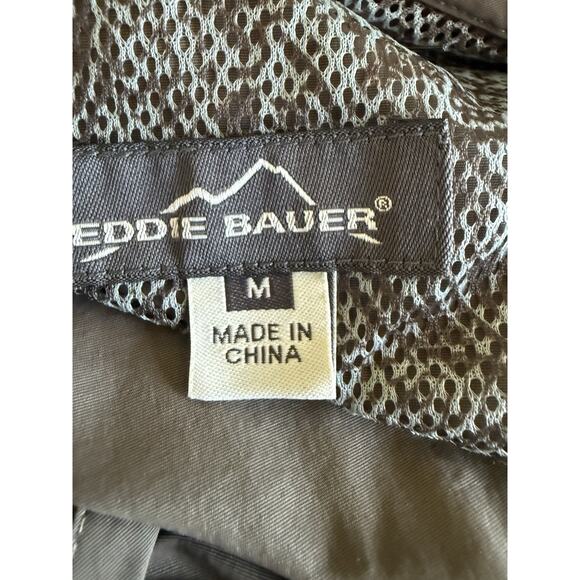 Eddie Bauer Hooded Vest Women's Medium Brown Hiking Camping Gorpcore - Picture 5 of 8